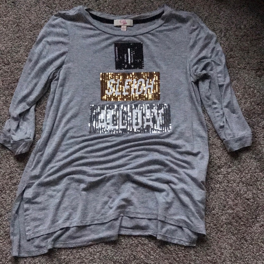 Gray shirt